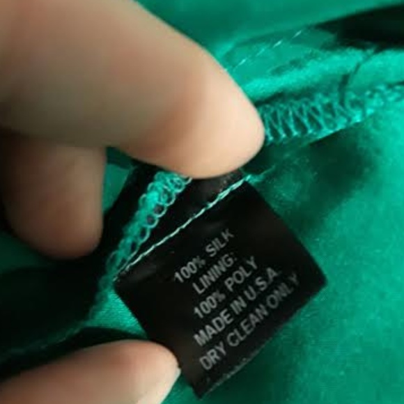 Alice and Trixie silk emerald green dress - Picture 7 of 8